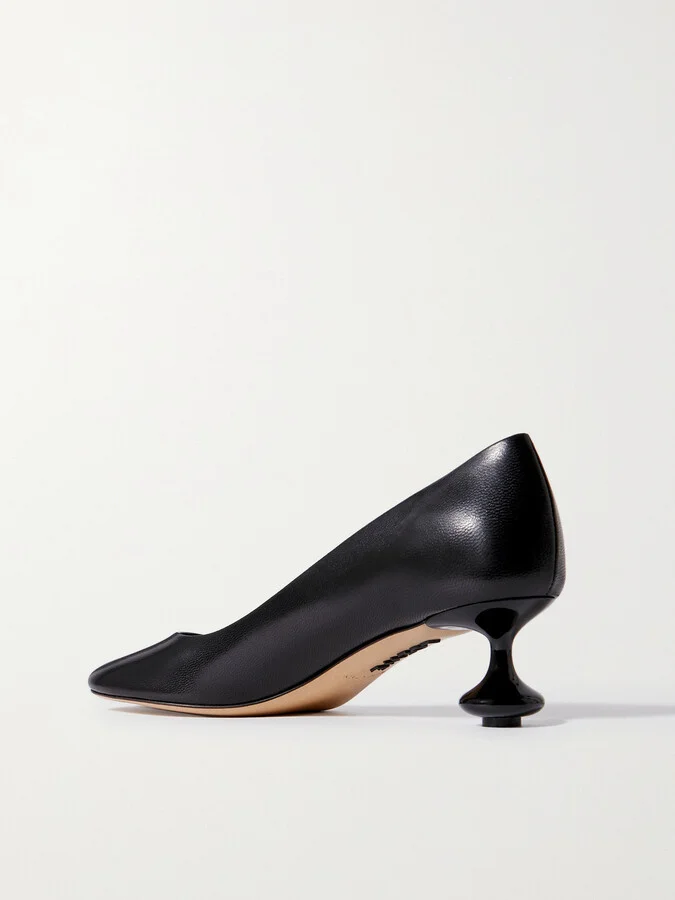 LOEWE - Toy Leather Pumps - Black - Image 3