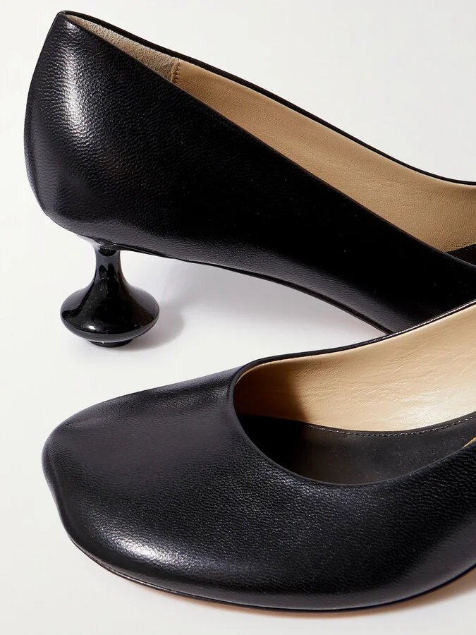 LOEWE - Toy Leather Pumps - Black - Image 4