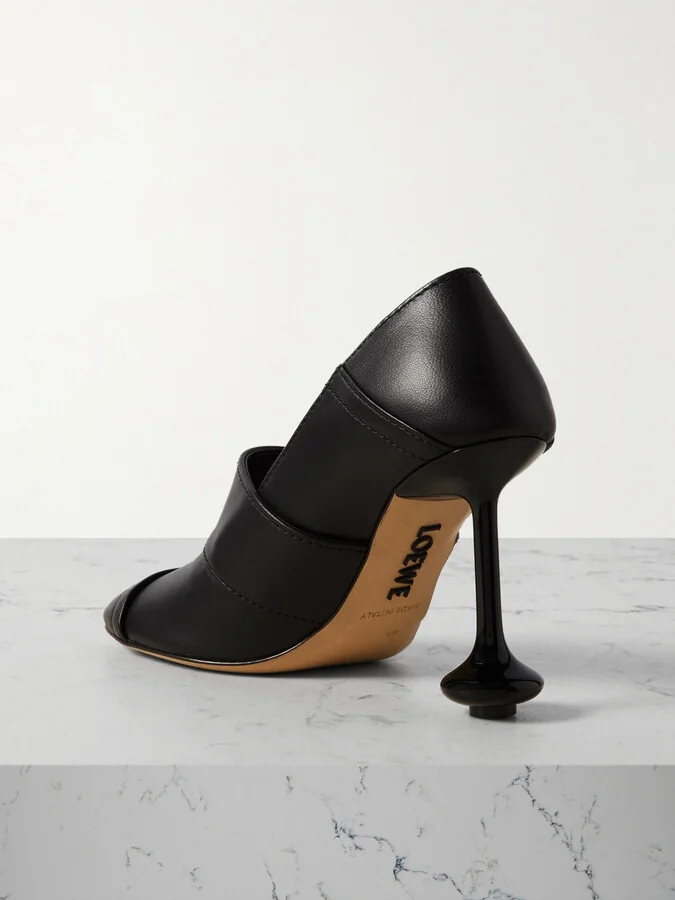 LOEWE - Toy Leather Pumps - Black - Image 3