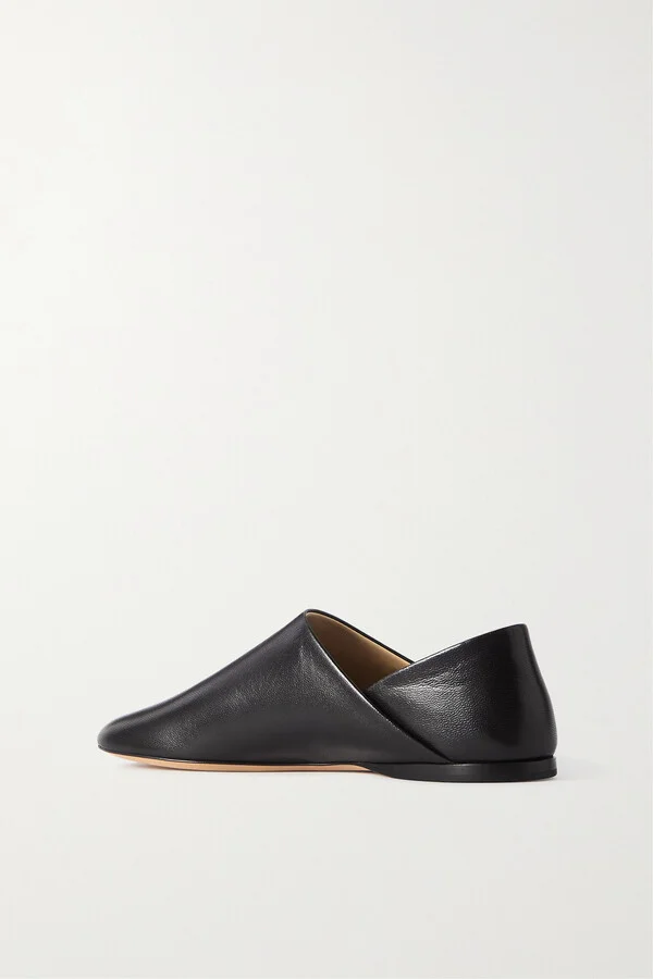 LOEWE - Toy Leather Slippers - Black - Image 3