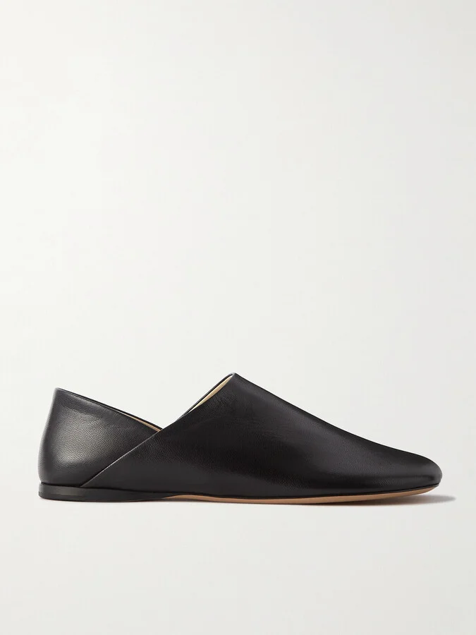 LOEWE - Toy Leather Slippers - Black