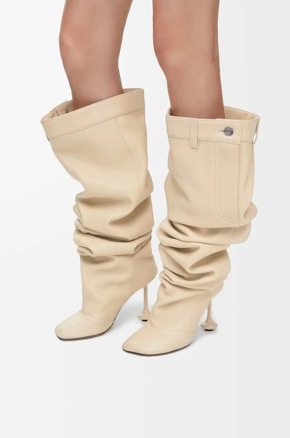 LOEWE - Toy Over The Knee Boot In Nappa Lambskin Size: 35 For Woman - Image 3