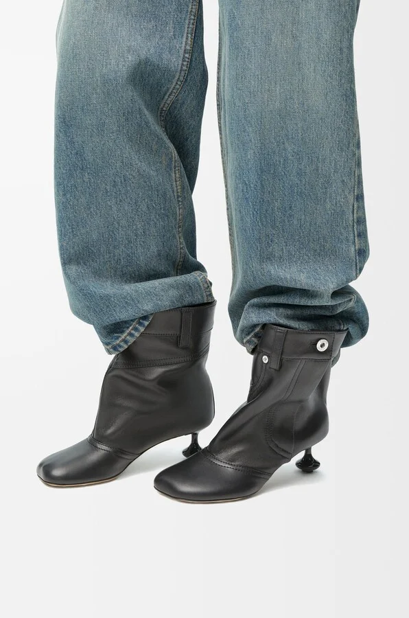 LOEWE - Toy Panta Ankle Bootie In Lambskin Size: 35 For Woman - Image 2