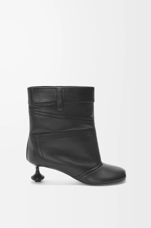 LOEWE - Toy Panta Ankle Bootie In Lambskin Size: 35 For Woman