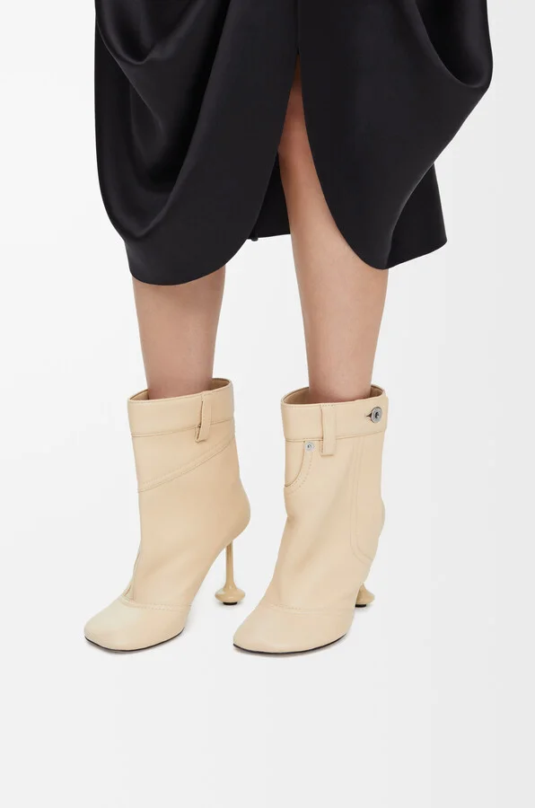 LOEWE - Toy Panta Ankle Bootie In Nappa Lambskin Size: 35 For Woman - Image 2