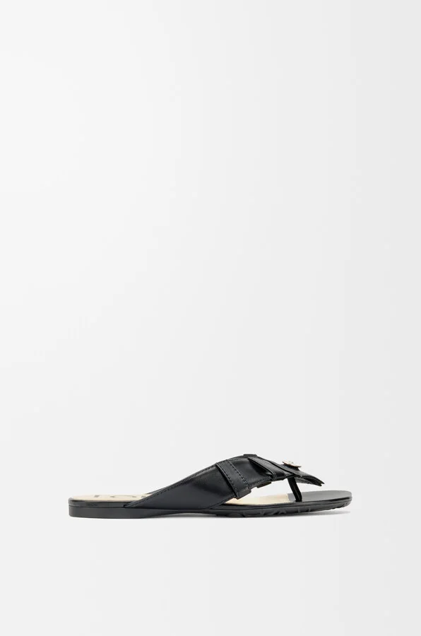 LOEWE - Toy Panta Toe Post Sandal In Lambskin Size: 35 For Woman