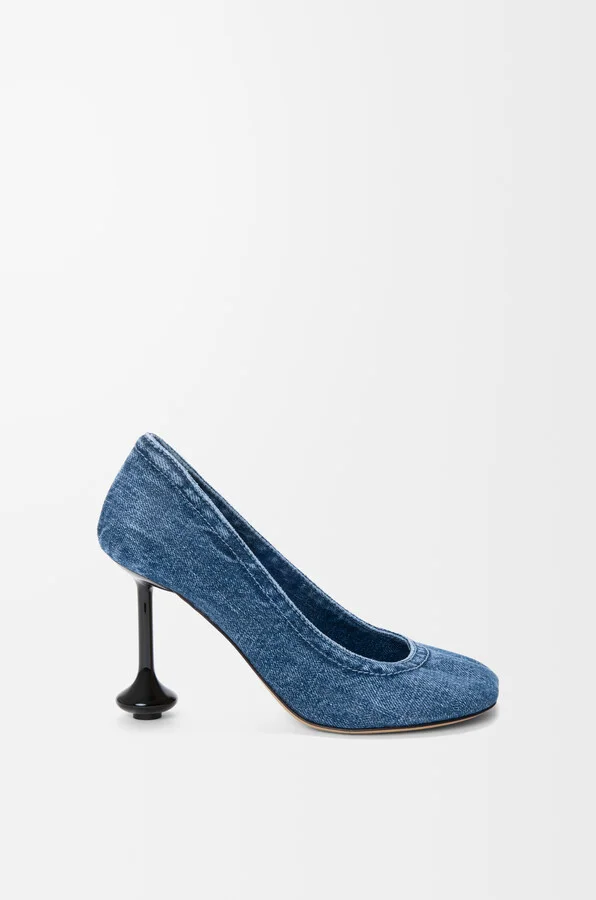 LOEWE - Toy Pump In Denim Size: 35 For Woman
