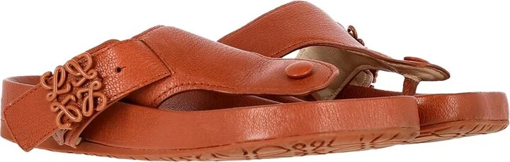 Loewe Women's Leather Anagram Ease Sandal (Authentic Pre-Loved)