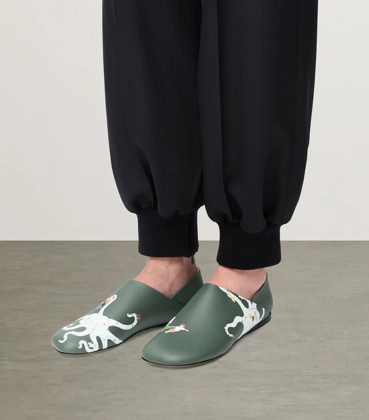 Loewe x Suna Fujita Leather Toy Loafers - Image 2