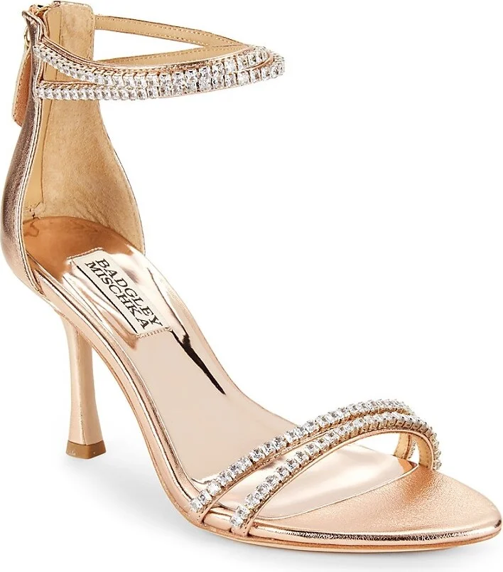 Logan Strappy Rhinestone Heel Sandals - Image 2