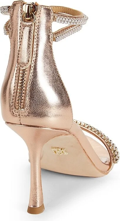 Logan Strappy Rhinestone Heel Sandals - Image 3