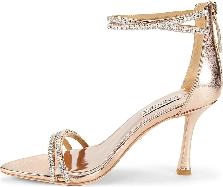 Logan Strappy Rhinestone Heel Sandals - Image 4
