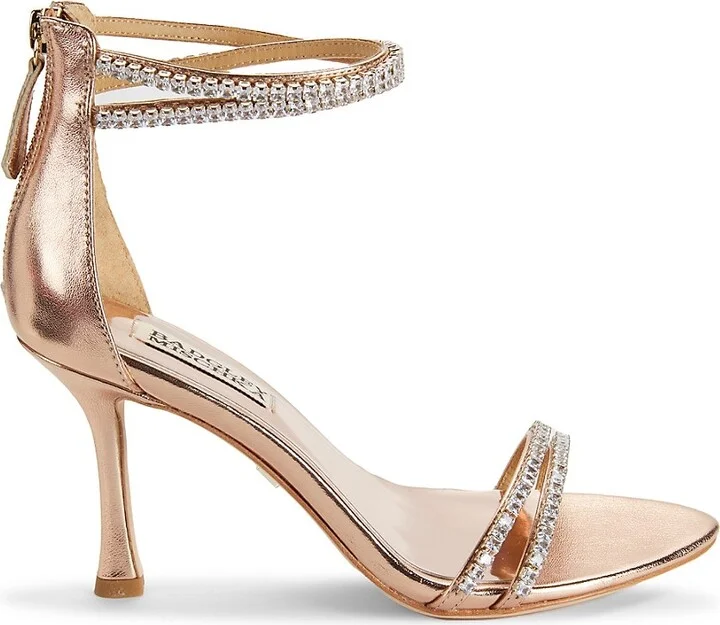Logan Strappy Rhinestone Heel Sandals