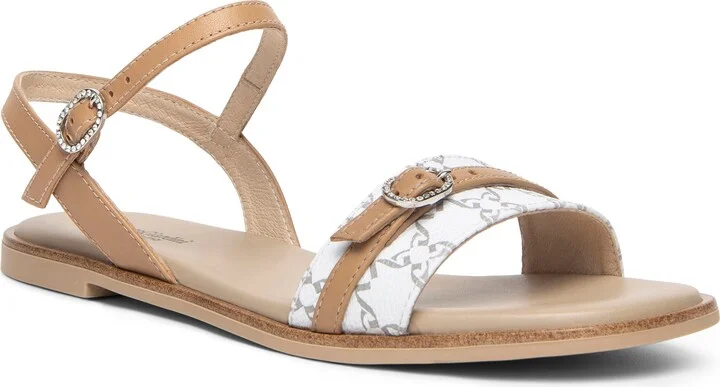 Logo Ankle Strap Sandal