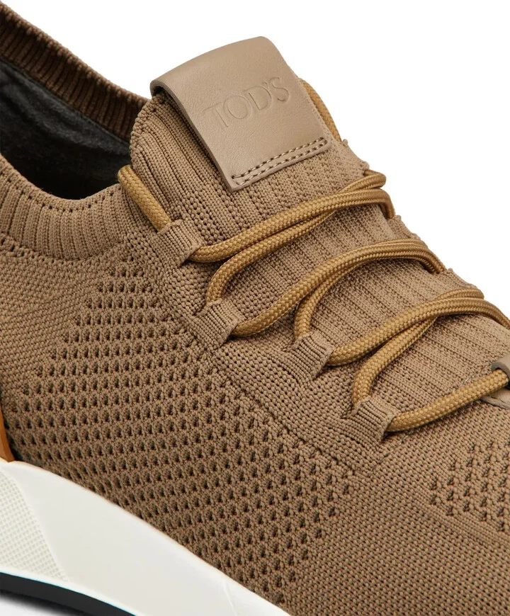 Logo-Appliqué Knitted Sneakers - Image 5