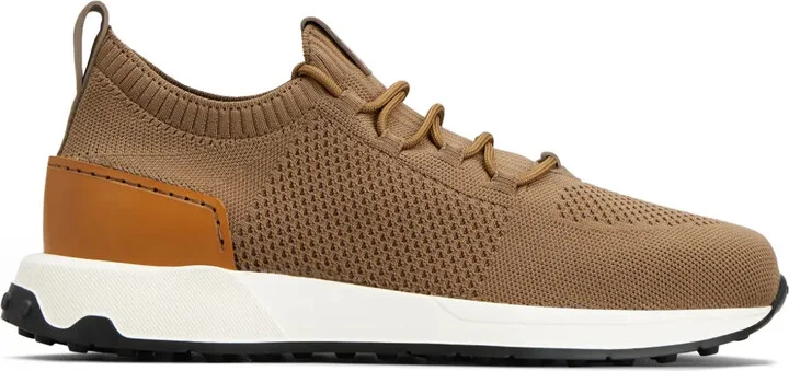 Logo-Appliqué Knitted Sneakers