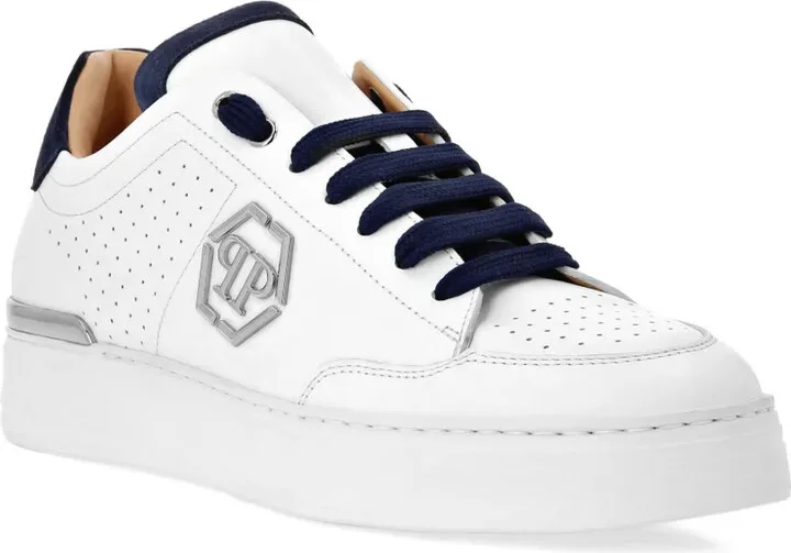 Logo-Appliqué Lace-Up Sneakers - Image 2