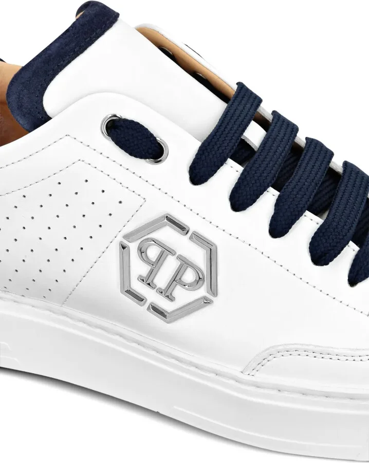 Logo-Appliqué Lace-Up Sneakers - Image 4