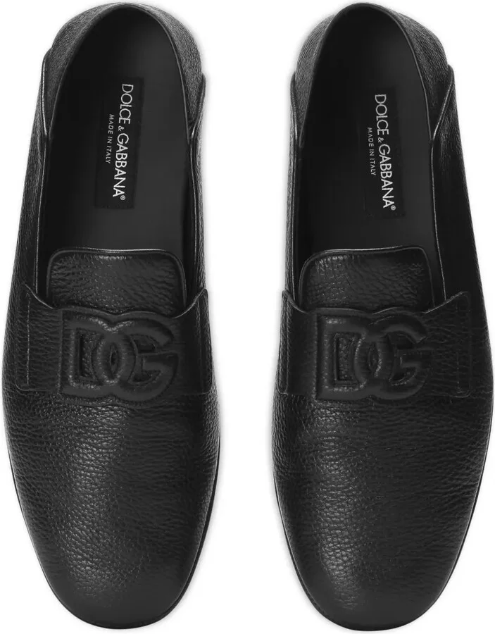 Logo-Appliqué Leather Loafers - Image 4