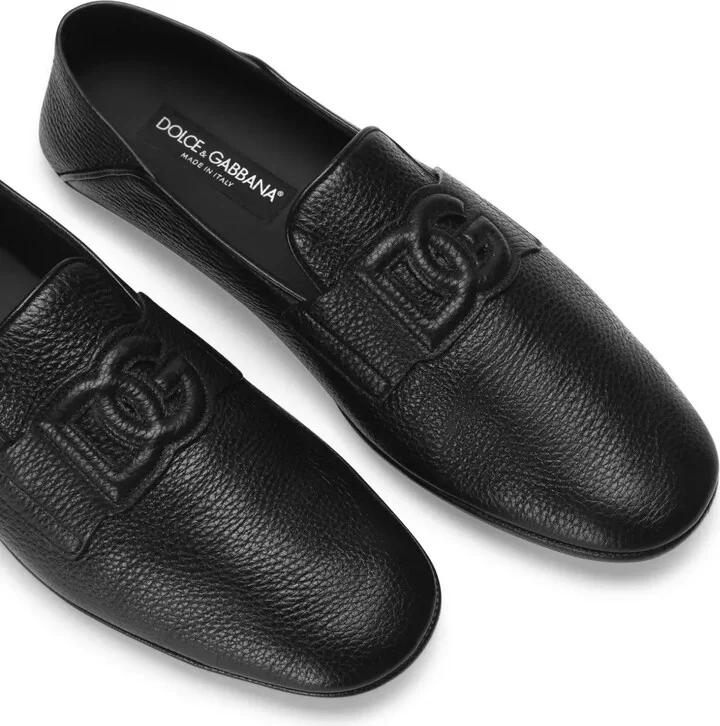 Logo-Appliqué Leather Loafers - Image 5
