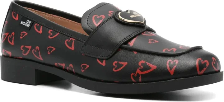 Logo-Appliqué Leather Loafers - Image 2