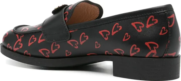 Logo-Appliqué Leather Loafers - Image 3