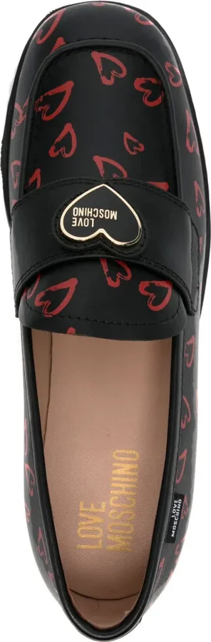 Logo-Appliqué Leather Loafers - Image 4