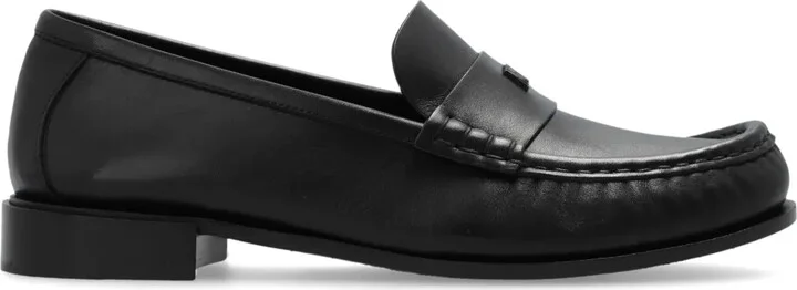 Logo-Appliqué Leather Loafers