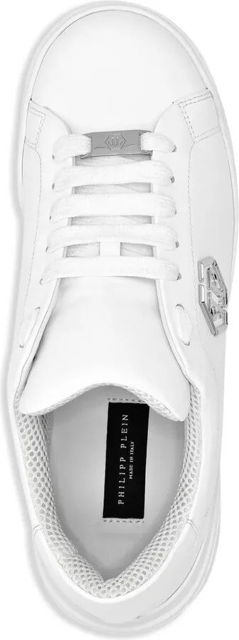 Logo-Appliqué Leather Sneakers - Image 4