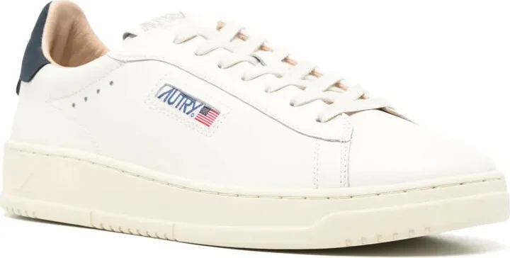 Logo-Appliqué Leather Sneakers - Image 2