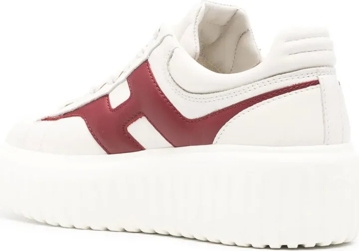 Logo-Appliqué Leather Sneakers - Image 3