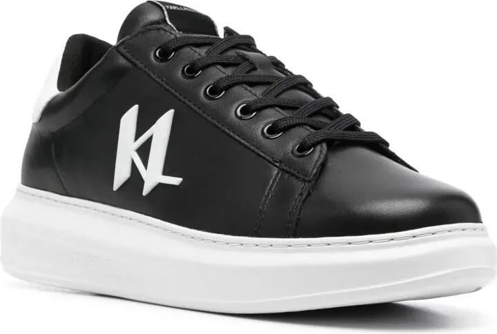 Logo-Appliqué Leather Sneakers - Image 2