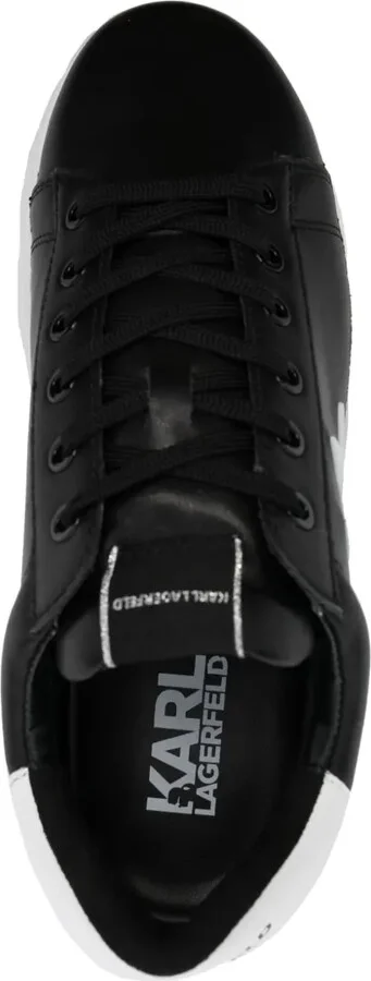 Logo-Appliqué Leather Sneakers - Image 4