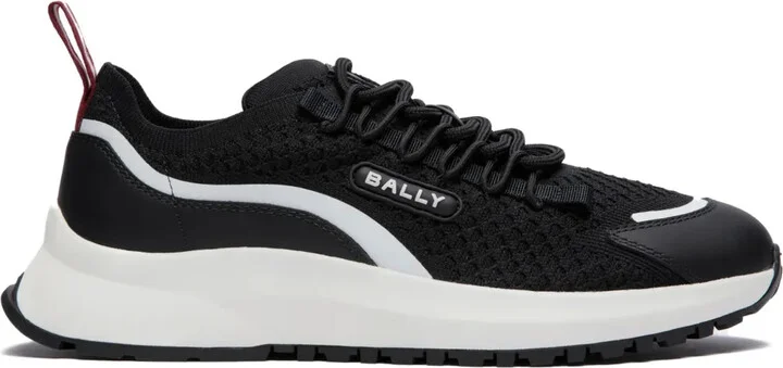Logo-Appliqué Mesh-Panelling Sneakers