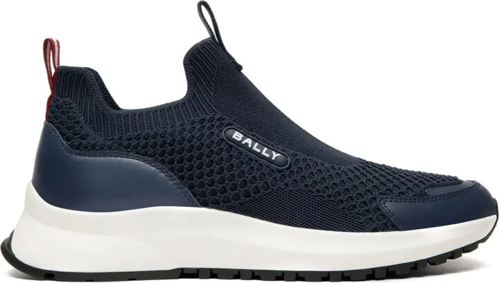 Logo-Appliqué Mesh-Panelling Sneakers