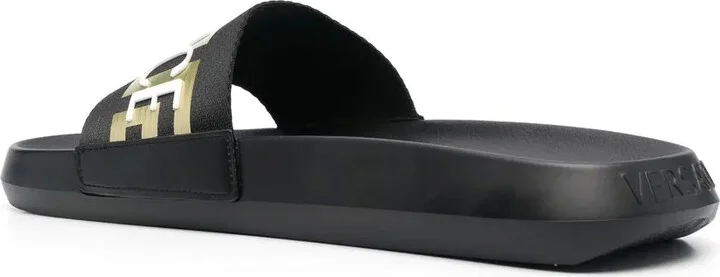 Logo-Appliqué Open Toe Slides - Image 3