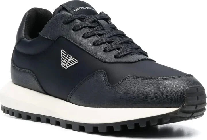 Logo-Appliqué Panelled Sneakers - Image 2