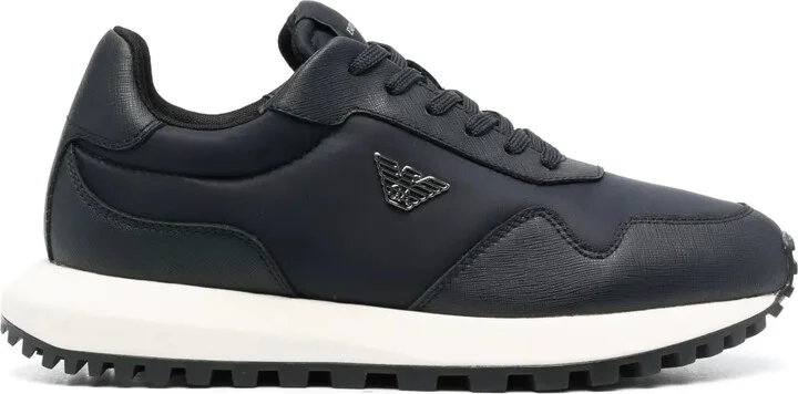 Logo-Appliqué Panelled Sneakers