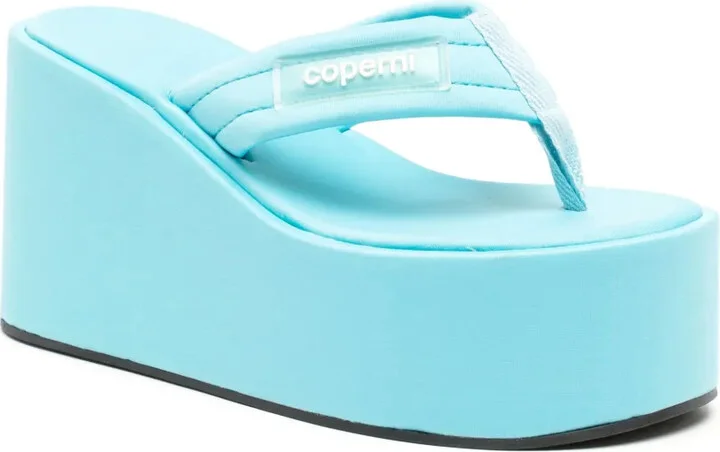 Logo-Appliqué Platform Sandals - Image 2