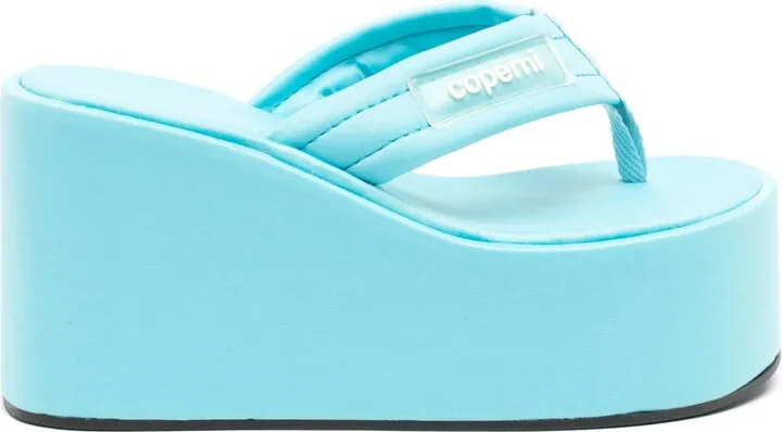 Logo-Appliqué Platform Sandals