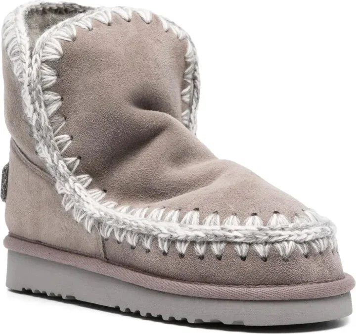 Logo-Appliqué Suede Ankle Boots - Image 2