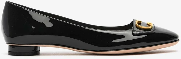 Logo Ballet Flats in Patent Leather