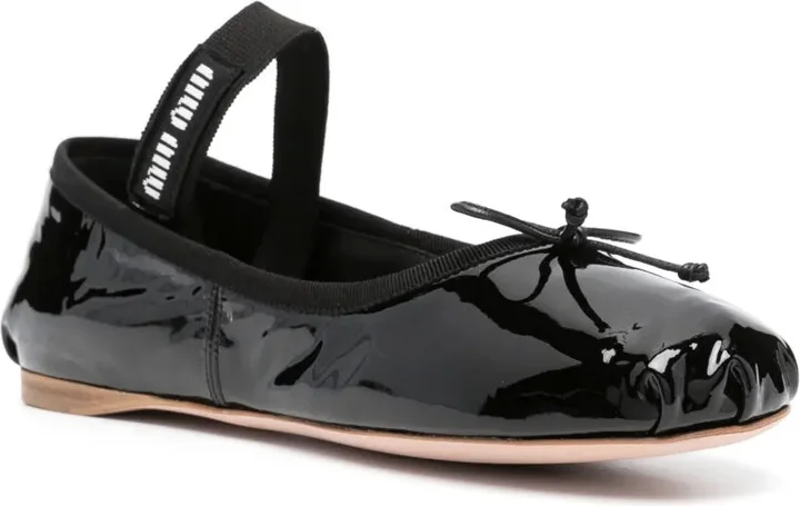 Logo-Band Ballerina Shoes - Image 2