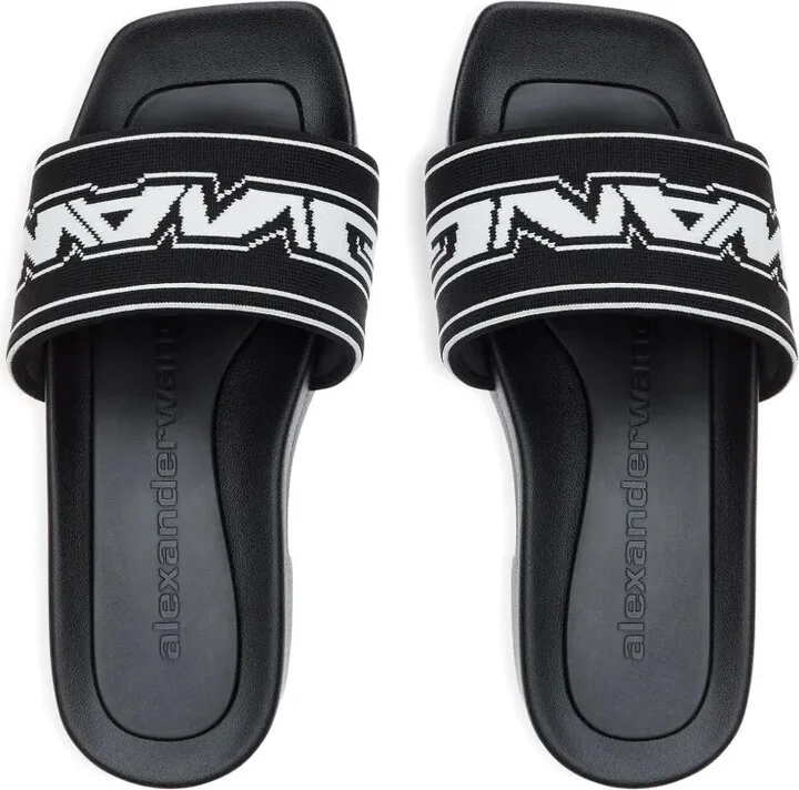 Logo-Band Platform Sandals - Image 4