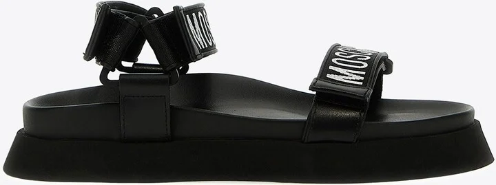 Logo Bands Flat Sandals