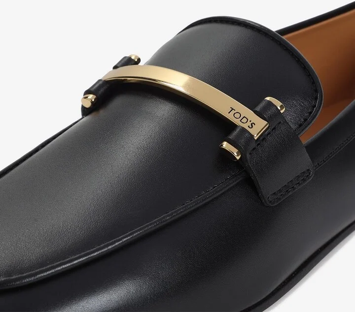 Logo Bar Leather Loafers - Image 3