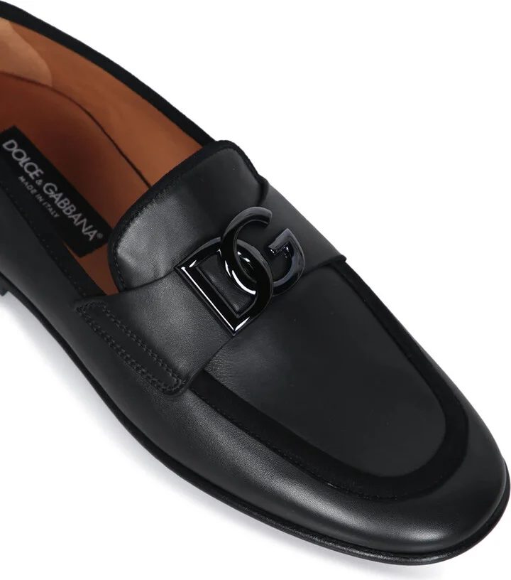 Logo Black Loafers - Image 4