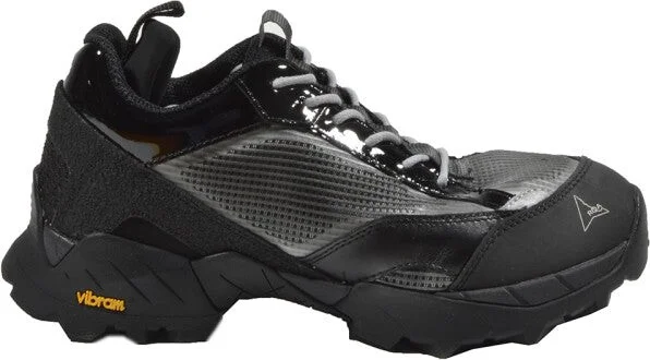 Logo Black Mesh And Synthetic Sneakers