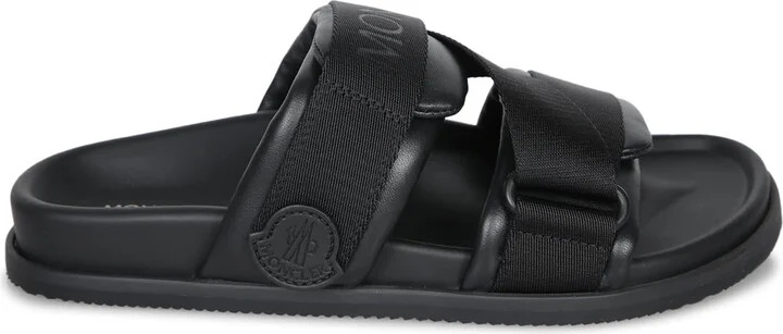 Logo Black Sandals