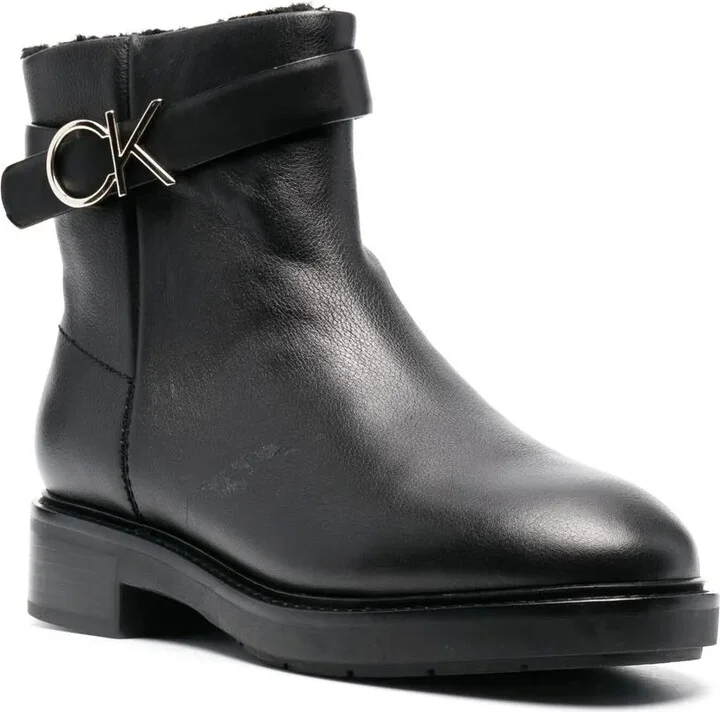 Logo-Buckle Ankle Boots - Image 2